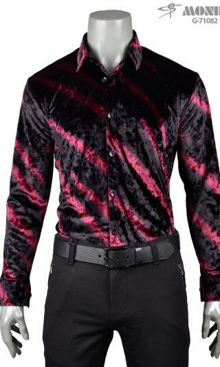 Hemd schwarz rot G-71082