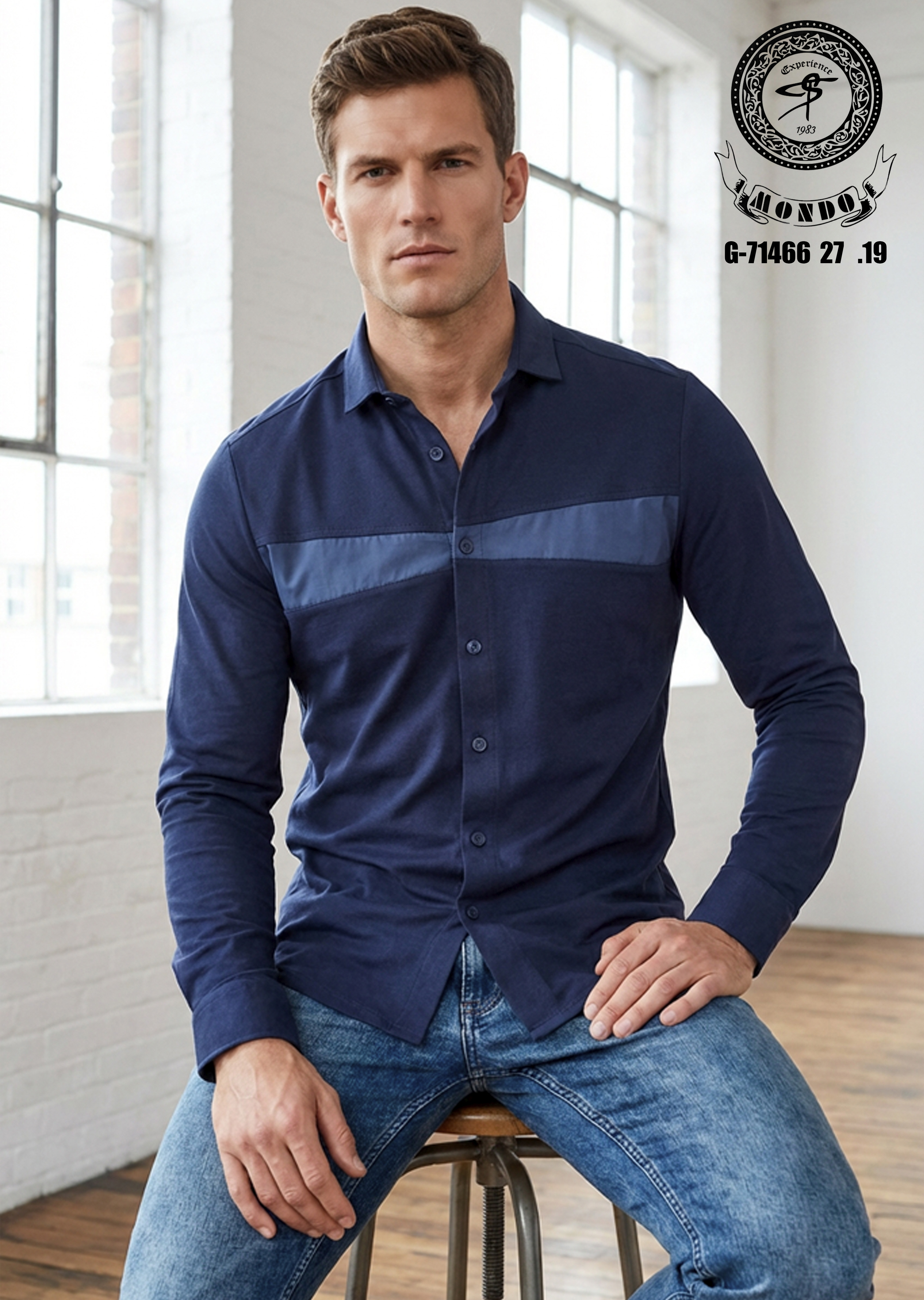 Hemd marineblau G-71466