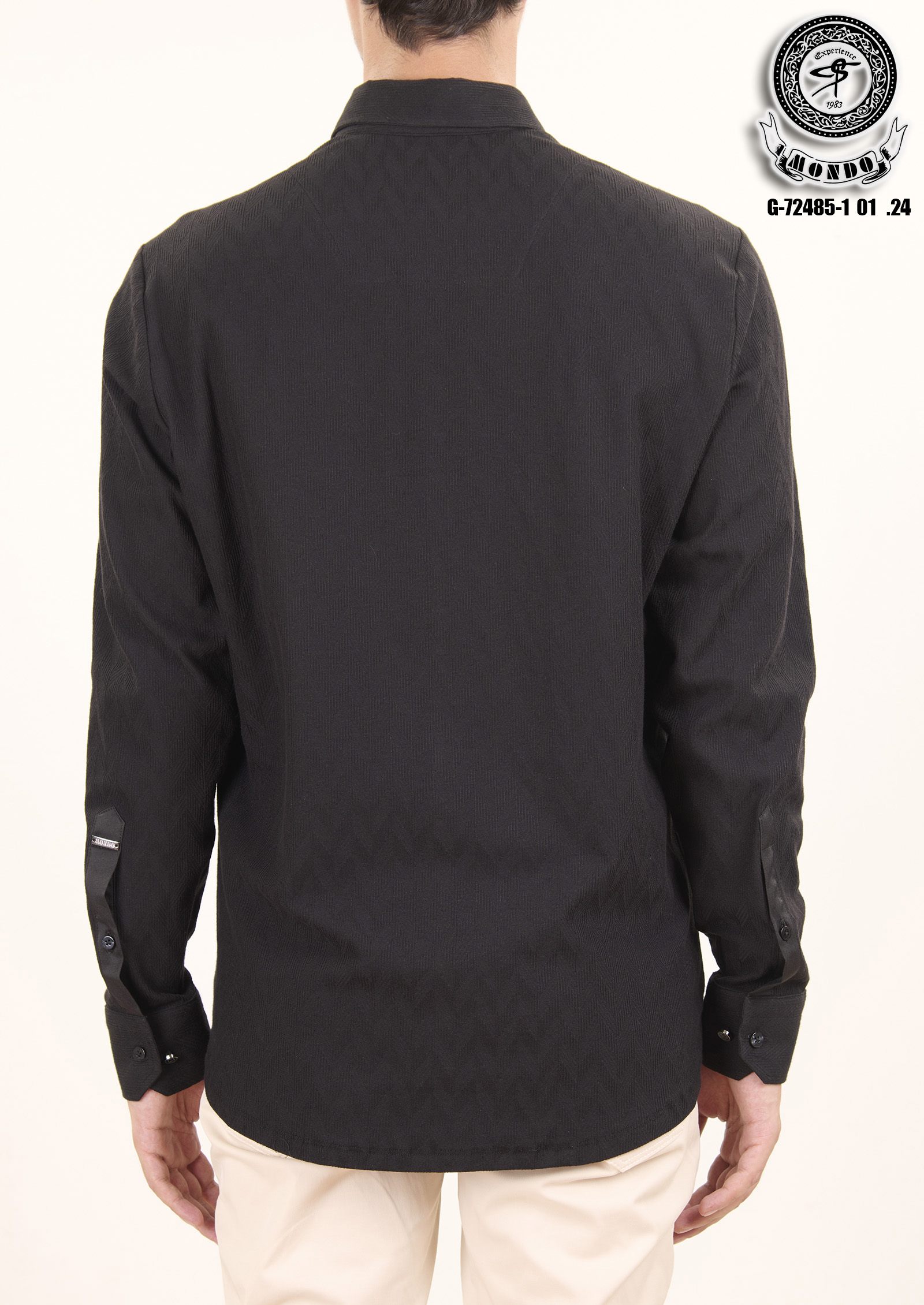 Hemd schwarz G-72485-1 – Bild 3