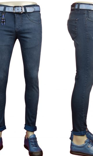 JEANS blau braun rot p-1095
