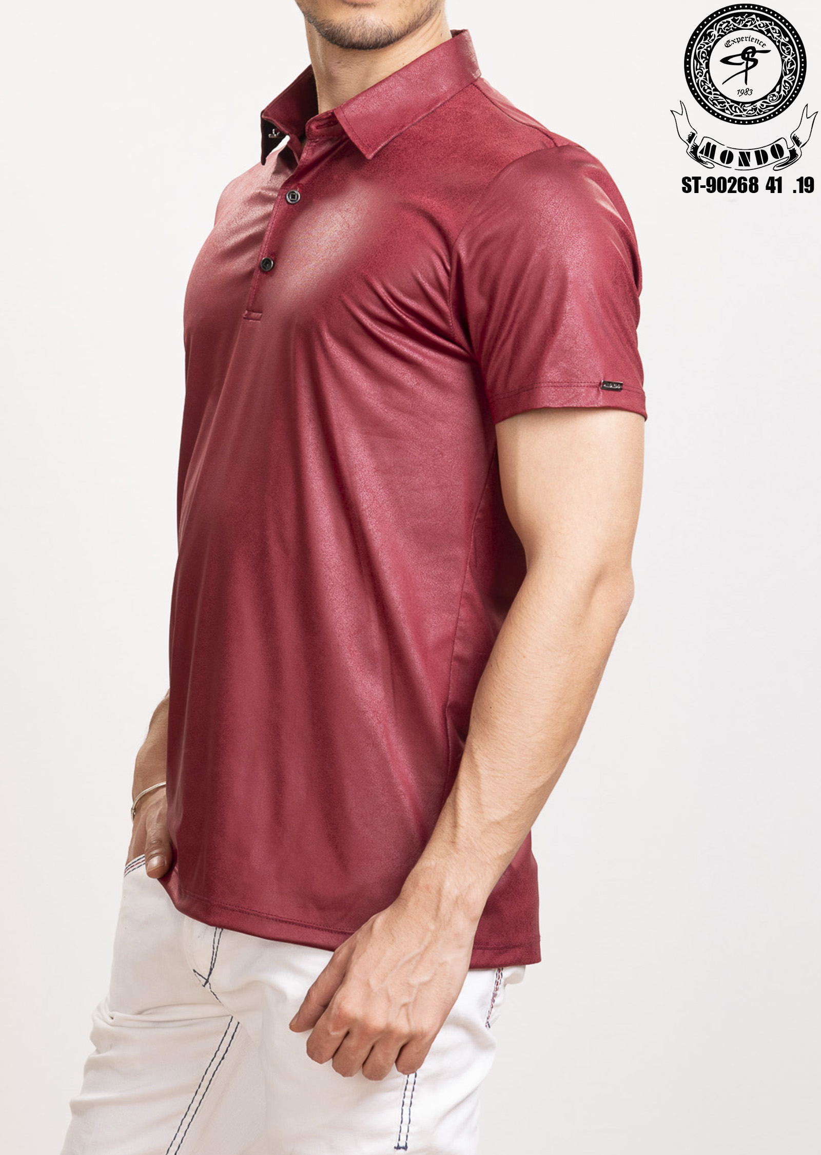 Shirt bordeaux ST-90268 – Bild 3