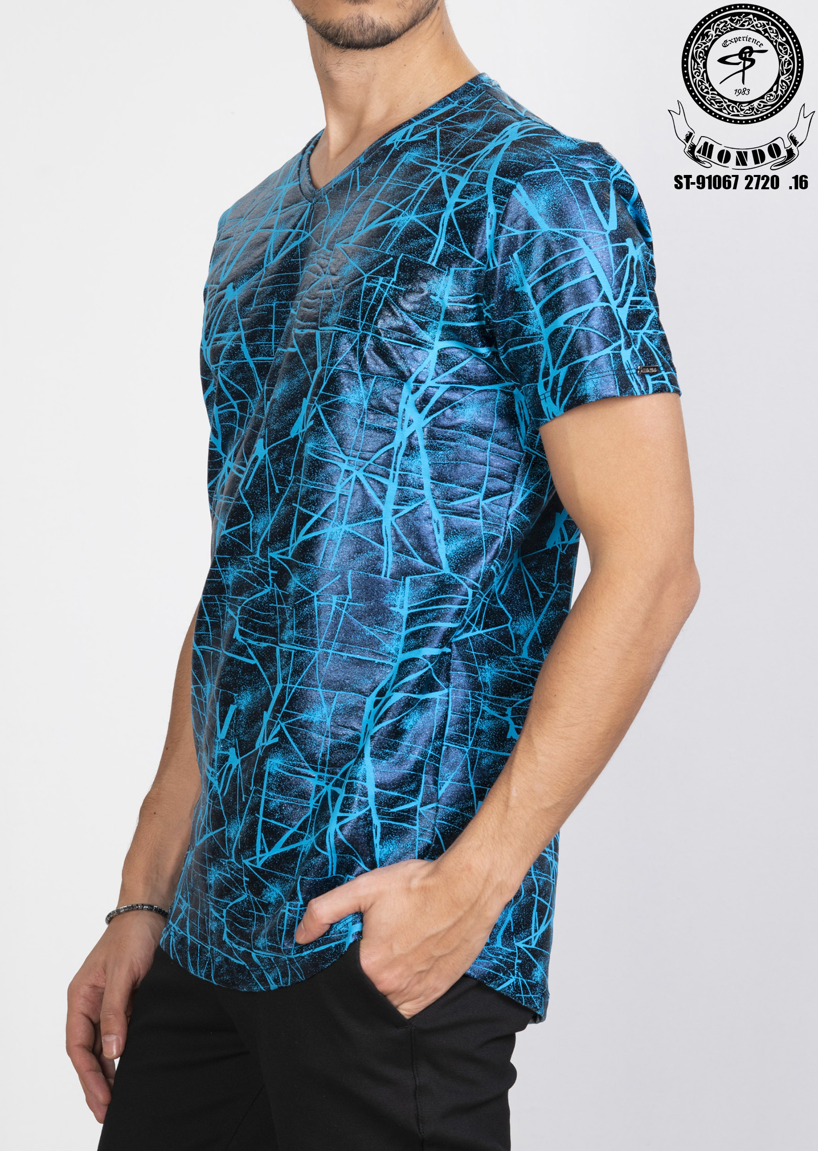 Shirt marineblau ST-91067 – Bild 3